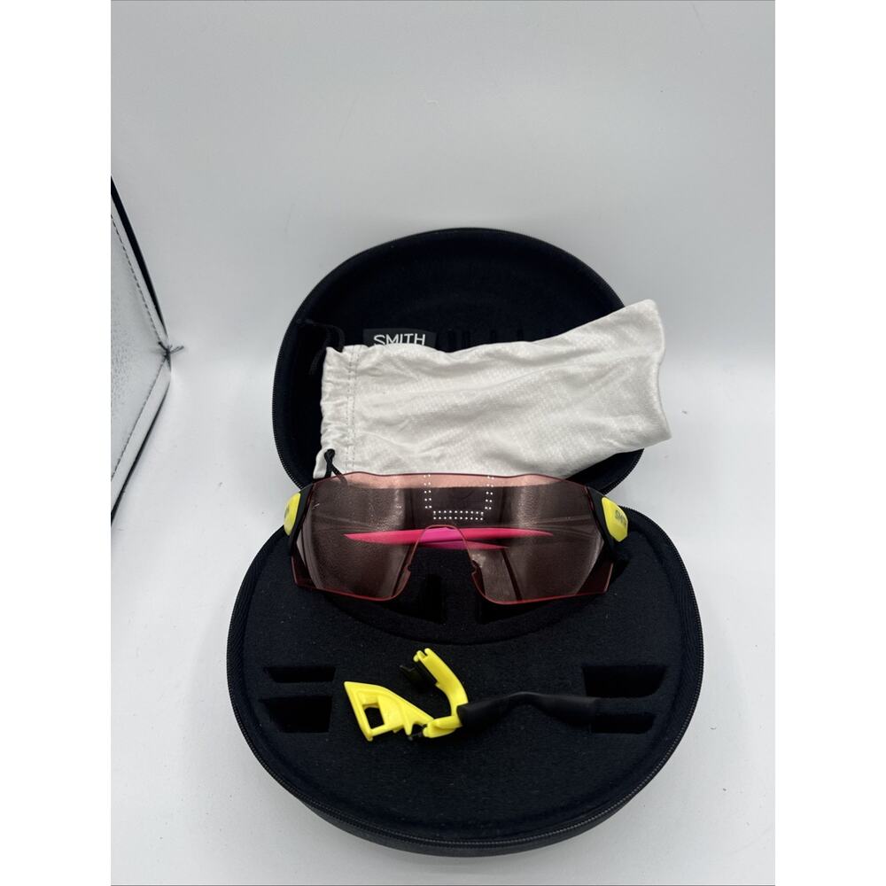 Smith Attack Max Cycling Glasses – Matte Citron / ChromaPop Contrast Rose